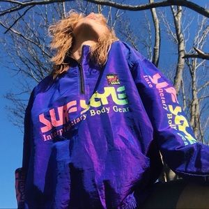 Vintage Iridescent 90’s Surf Style Windbreaker
